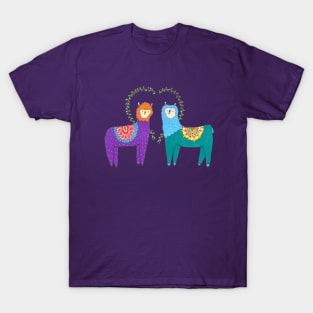 Llamas In Love T-Shirt